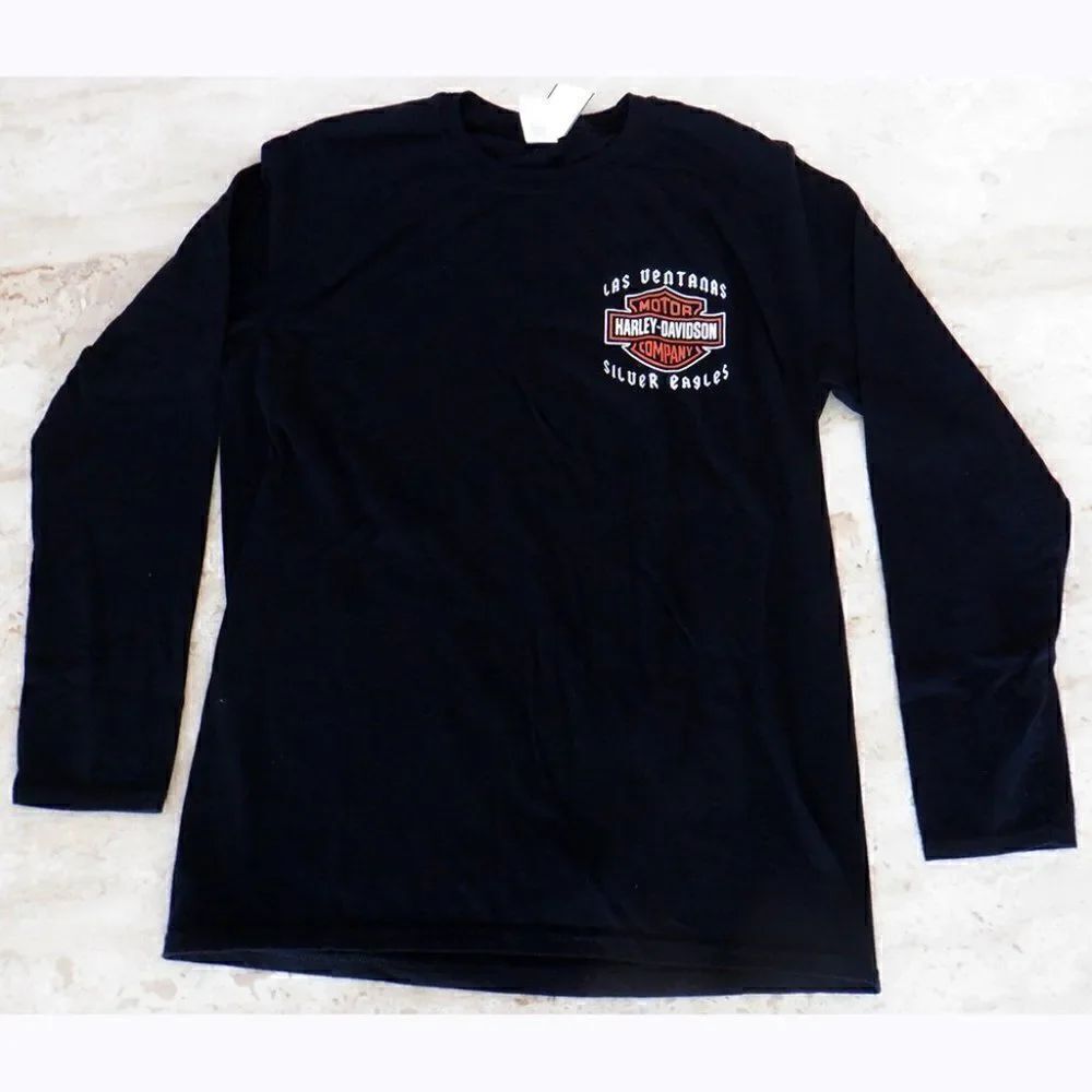 Harley Davidson Silver Eagles L/S T-Shirt